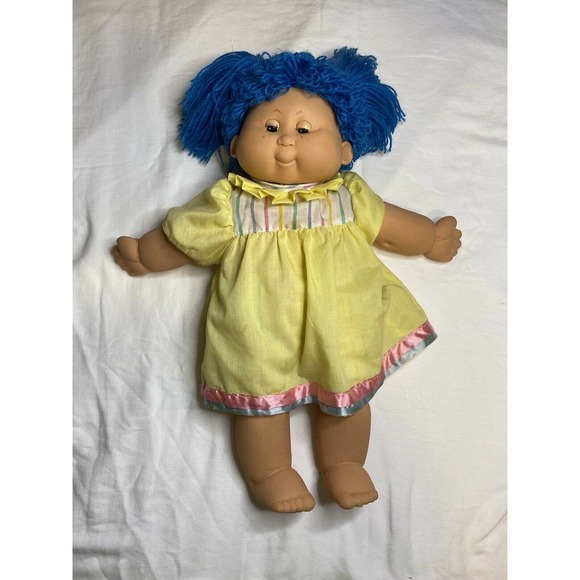 B.B. Made In Spain My Baby Doll Blue Hair Blinking Eyes Spain RARE COLLECTIBLE - Picture 3 of 12